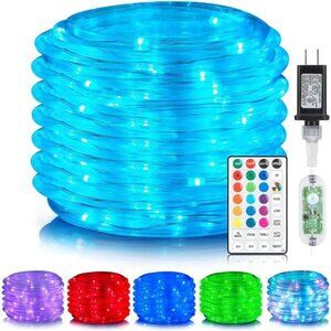 66ft LED Rope Lights Color Changing Outdoor Indoor String Lights with Remote